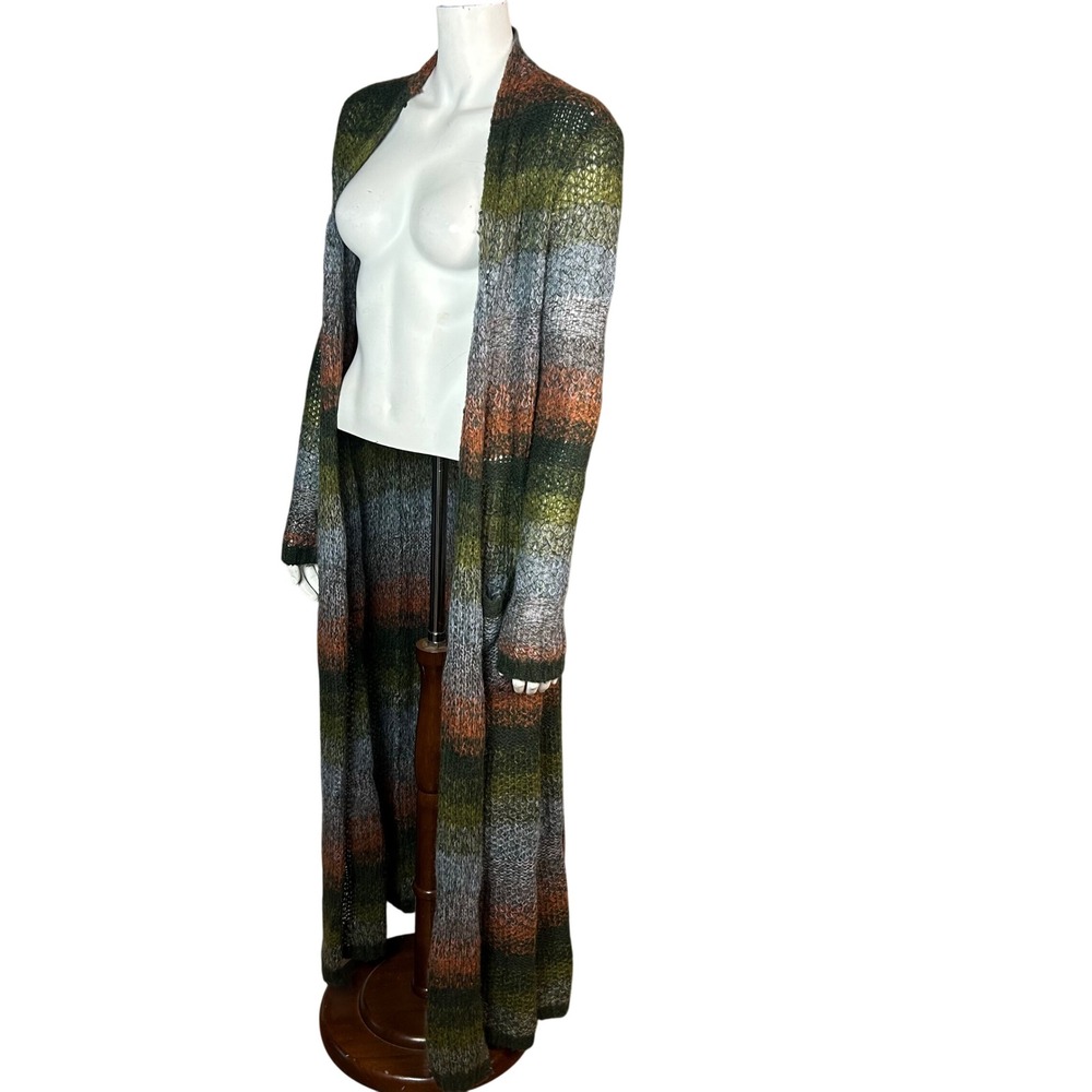 Sleeping on Snow Anthropologie Grunge Earthy Maxi Cardigan M Mohair Alpaca  NWT